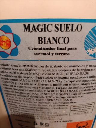Magic Suelo Bianco Cristalizador Mármol 5kg