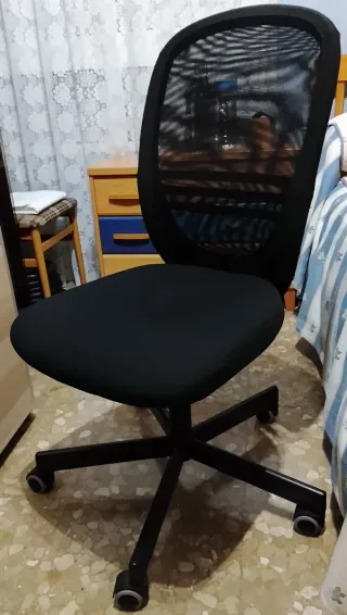 Silla de Oficina Ikea Flintan Negra
