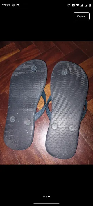 Havaianas brasileñas originales 35-36 negras