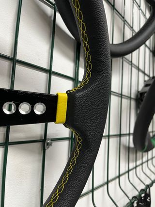 Volante Sparco Desplazado Negro/Amarillo