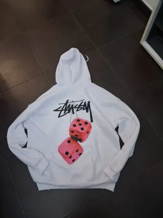 Sudadera Stussy con dados rosa