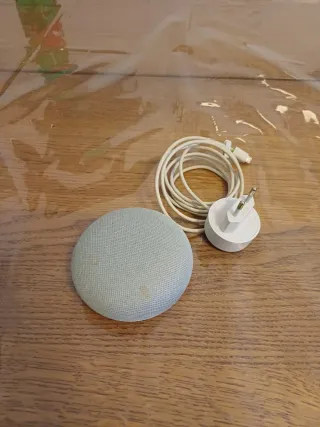 Google Home Mini con alimentatore