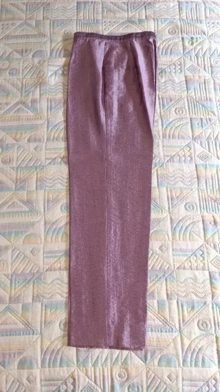 Traje primavera mujer chaqueta pantalón morado