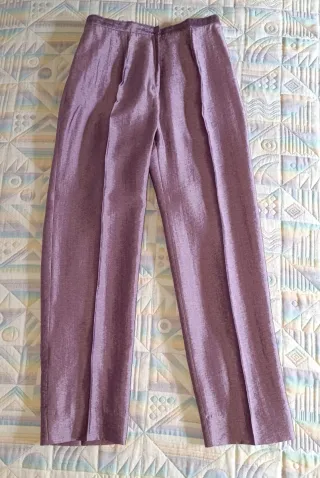 Traje primavera mujer chaqueta pantalón morado