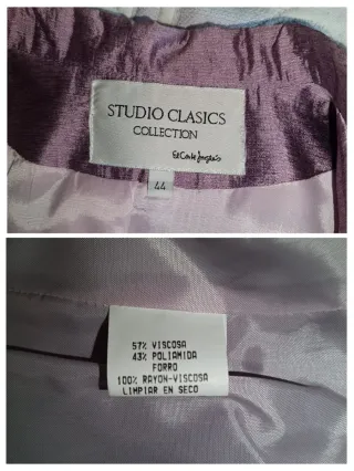 Traje primavera mujer chaqueta pantalón morado