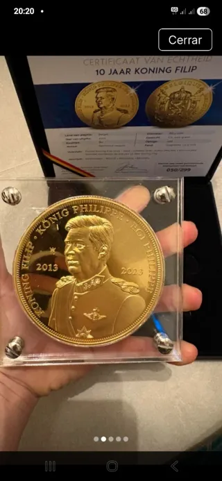 Moneda Rey Philippe de Bélgica. Escucho ofertas