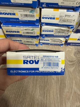 Lote material antena TV ROVER amplificadores