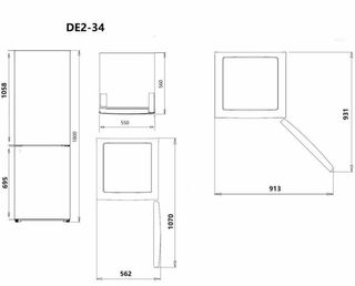 Doble nevera plateada