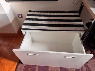 Banco lectura infantil con almacenaje