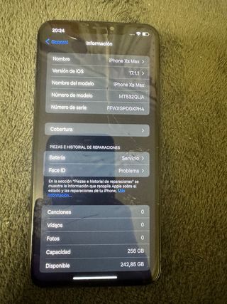iPhone Xs Max para piezas.