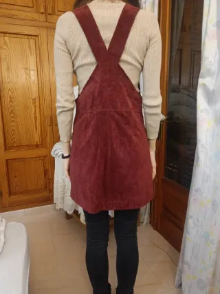 Vestido granate Mango M