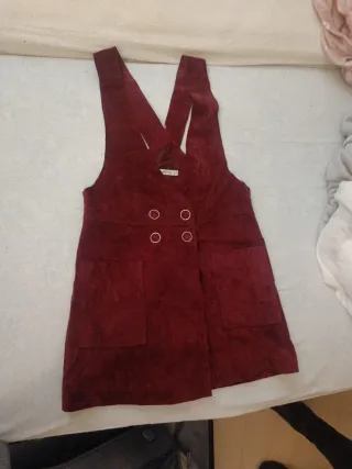 Vestido granate Mango M