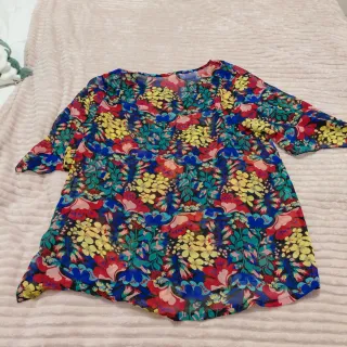 Camisa transparente verano XL brillos