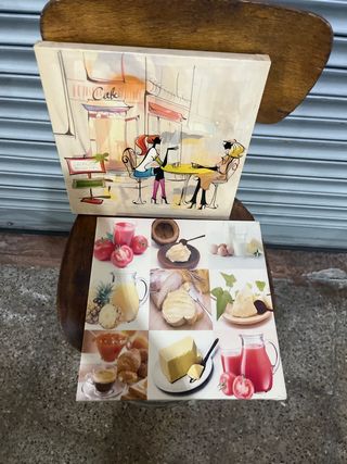 Cuadros decorativos madera y plástico