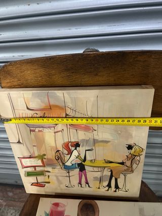 Cuadros decorativos madera y plástico