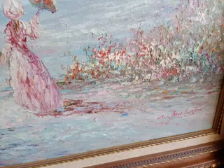 2 Óleos Románticos 77x67cm