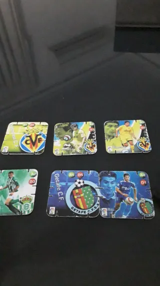 6 Tazos Grefusa: 3 Villarreal, 2 Getafe, 1 Betis
