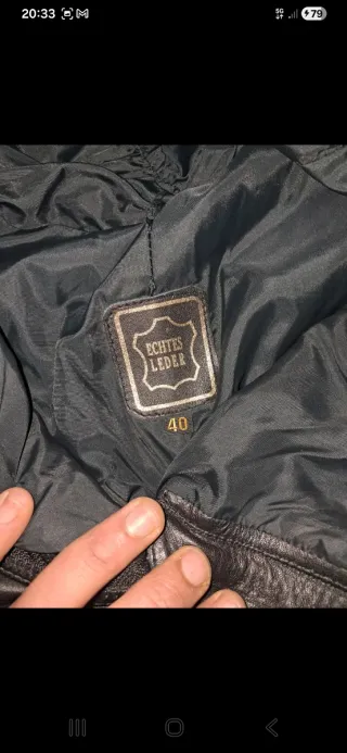 Pantalón Moto Cuero Talla 40