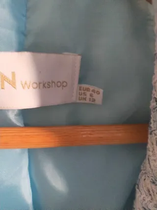 Traje de chaqueta BGN tweed azul y blanco