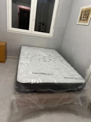 Canapé arcón con colchón viscoelástico barato cama