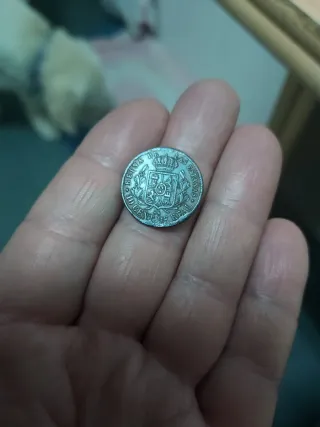 Moneda Isabel II 10 céntimos de real 1858