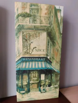 Pareja de cuadros estilo francés