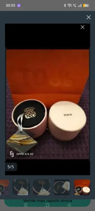 OFERTA HOY ANILLO TOUS BAÑO ORO 18 KILATES T.12