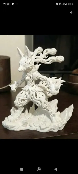 Figura Lucario Edición Arte Voronoi