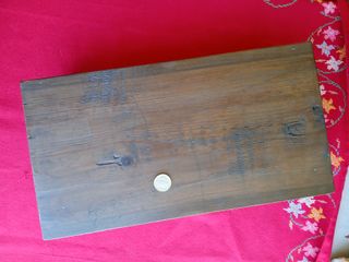 Ménsula Peana antigua de madera para figura