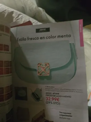 Bolso Mini Oriflame Color Menta.