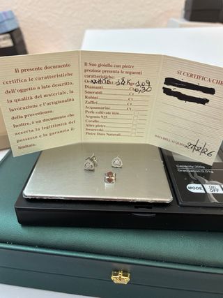 Pendientes Oro 18k Diamantes Naturales 0.30 Ct