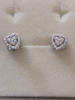 Pendientes Oro 18k Diamantes Naturales 0.30 Ct