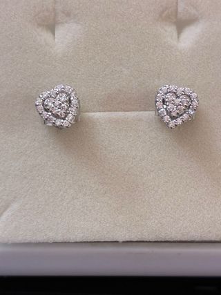 Pendientes Oro 18k Diamantes Naturales 0.30 Ct