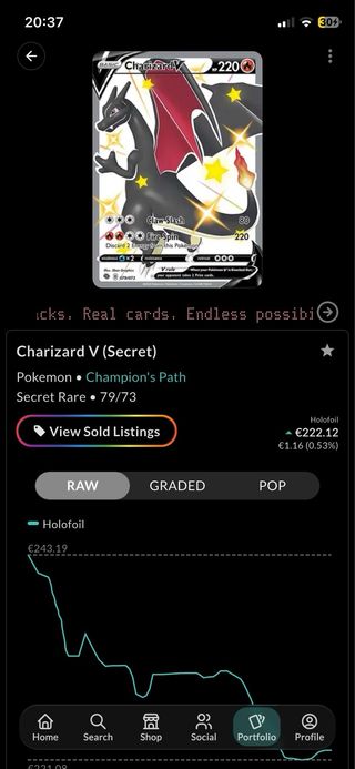 Carta Pokémon Charizard V 079/073