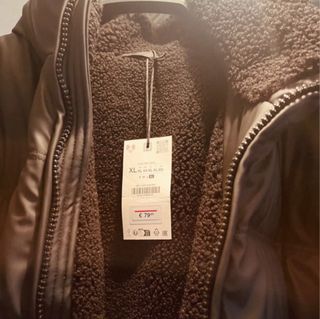Chaqueta acolchada Zara Negra Talla XL