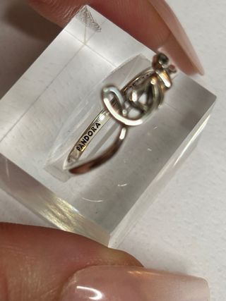 Pandora Set Pulsera, Anillo y Pendientes y charm