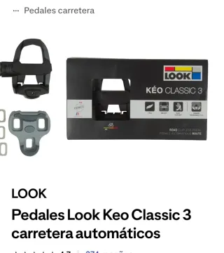 Pedales LOOK KEO CLASSIC 3 carretera. 2 pares