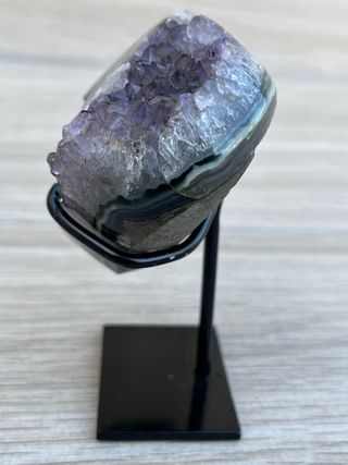 Corazón Drusa Amatista con estalactita