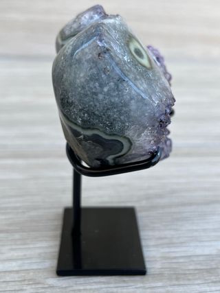 Corazón Drusa Amatista con estalactita