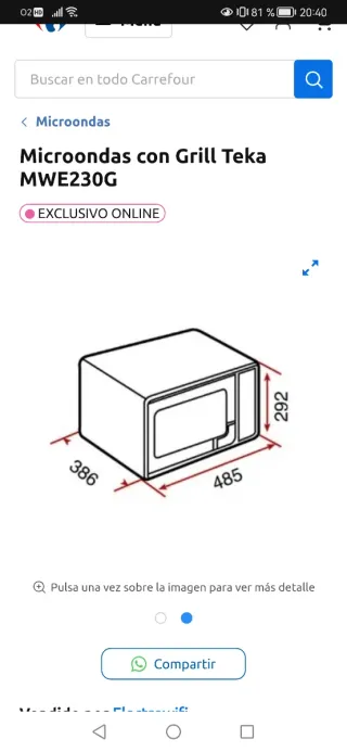Microondas Teka MWE 230 G
