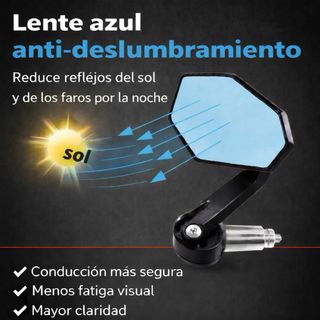 Retrovisores moto CNC antideslumbramiento