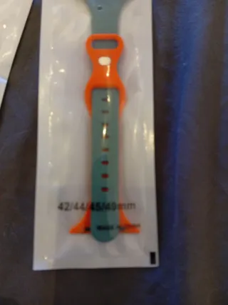 Correa iWatch 42/44/45/49mm Naranja/Verde