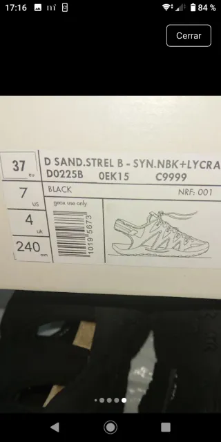 Zapatillas Geox Talla 37