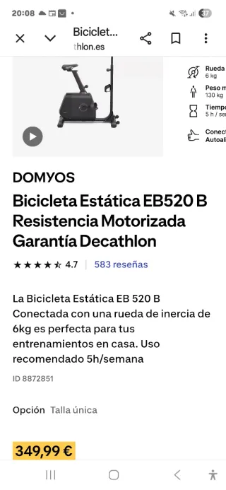 BICICLETA ESTÁTICA