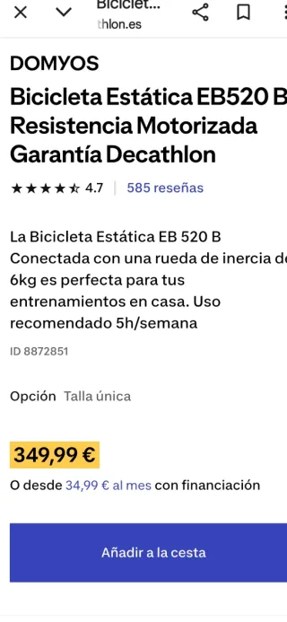 BICICLETA ESTÁTICA