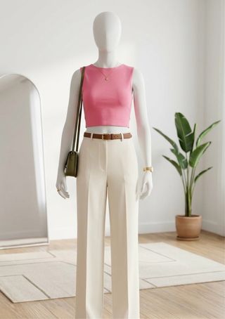 Top rosa Stradivarius