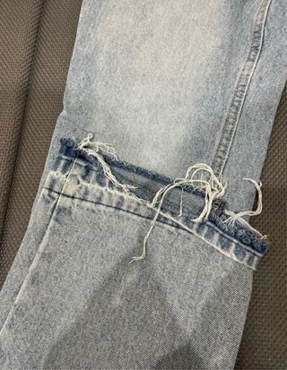 Pantalones vaqueros flare desgastados