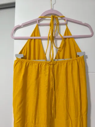 Vestido largo con volantes