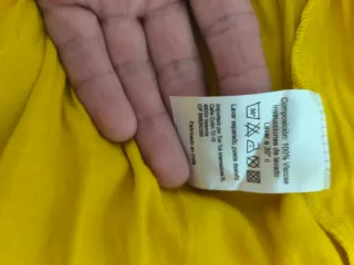 Vestido largo con volantes