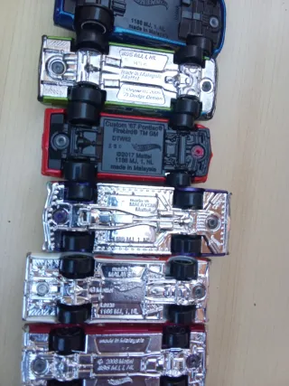 Lote 5 Coches Hot Wheels